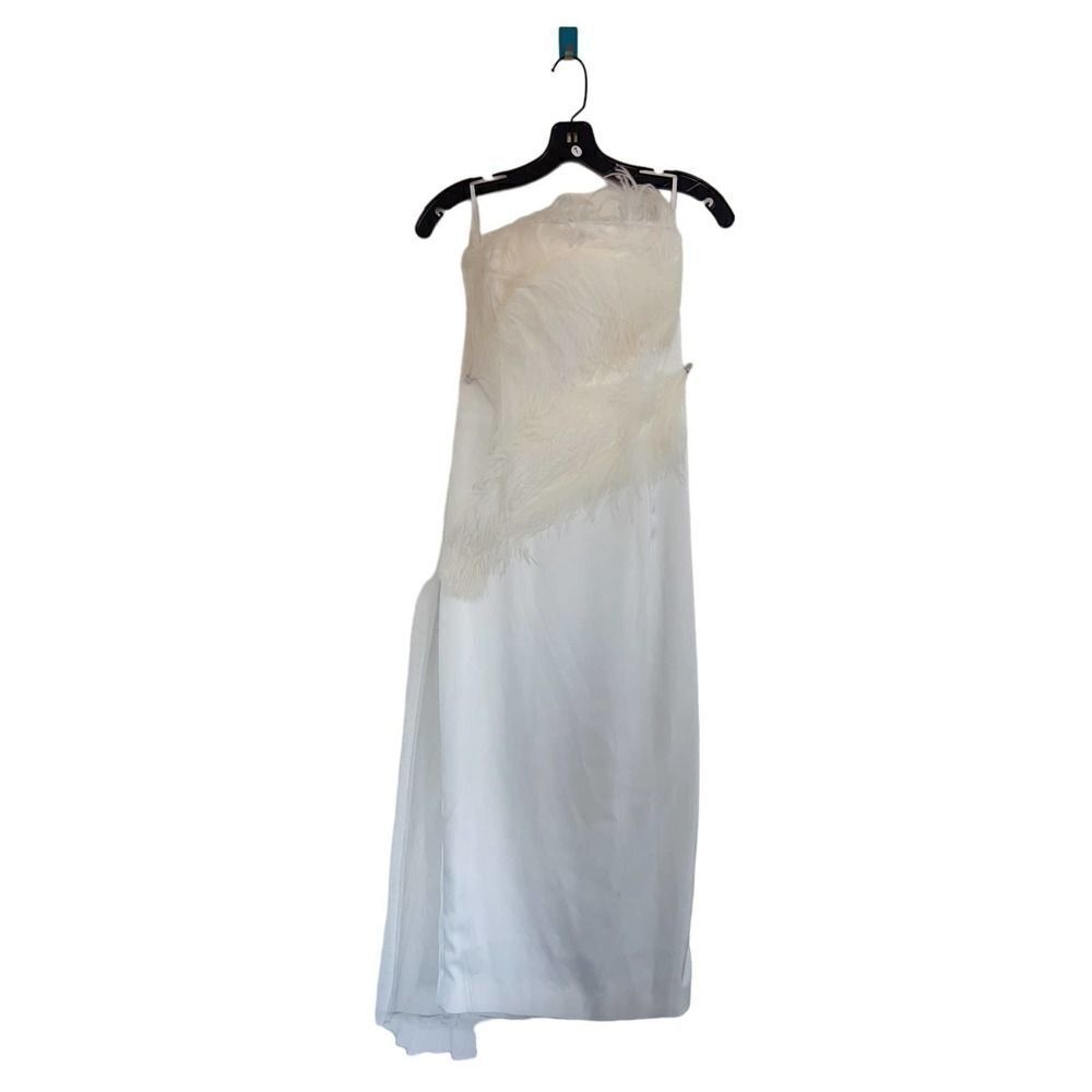 16Arlington Minelli Netting Feather Dress US8 - Picture 7 of 12